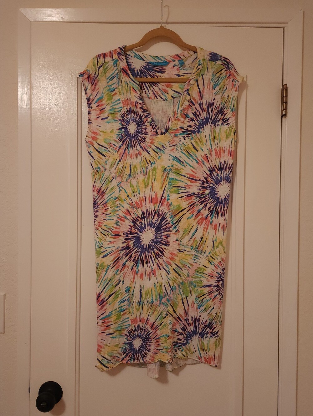 Tori Richard Multi-Color Tie-Dye Dress